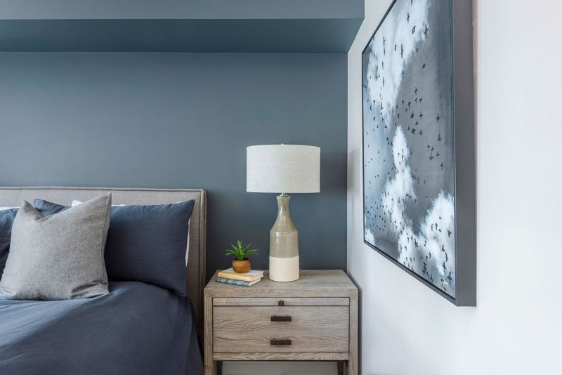 Match your accent wall with existing art and decor pieces to tie together a cohesive look